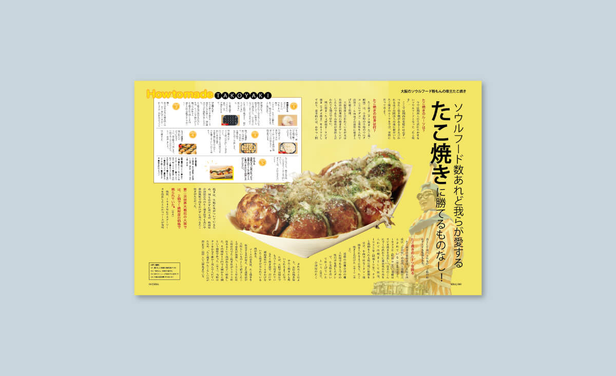 雑誌の見開きページ